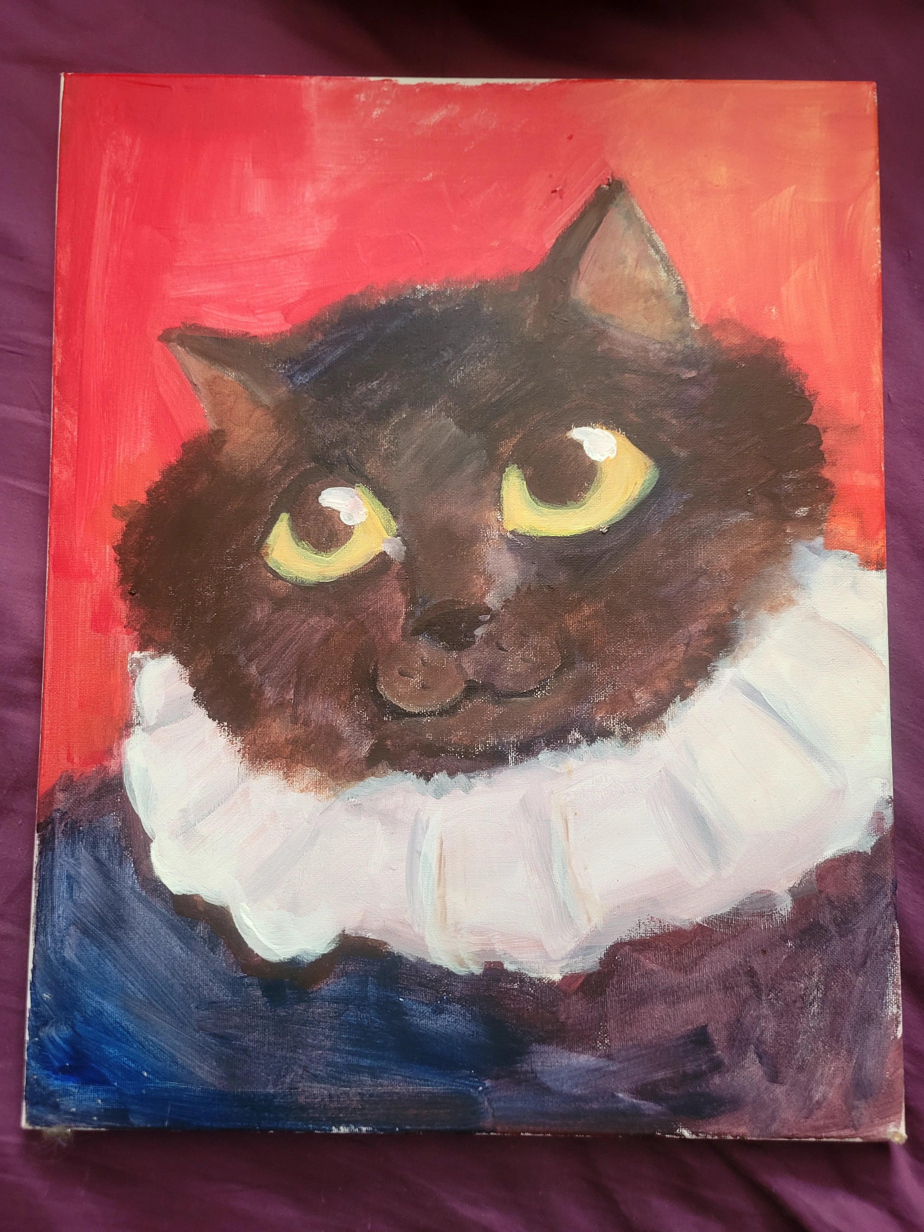 Persian Cat Renaissance Style Portrait