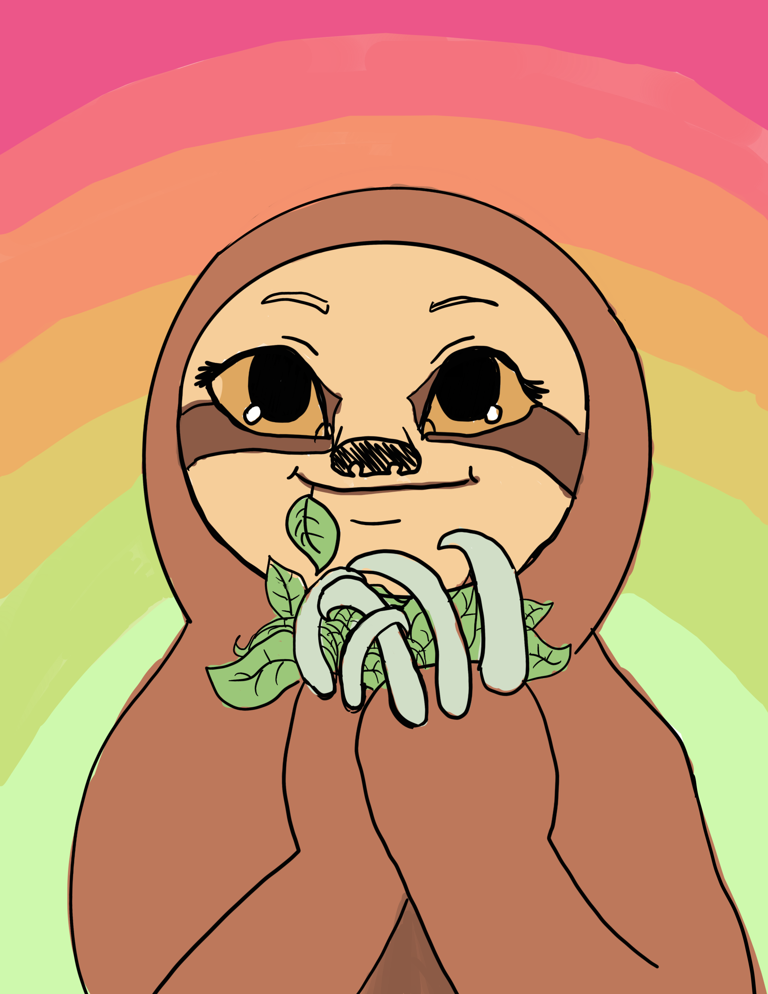 Sloth Postcard