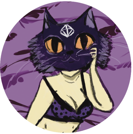 Our Mascot Luna 3x3 Circular Die-Cut Vinyl Sticker