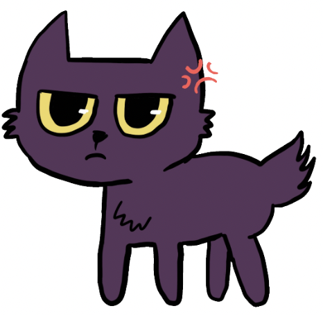 Angry Luna Die-Cut 3x3 Glitter Bordered Vinyl Sticker