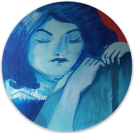 Portrait of an Ex-Friend 3x3 Circular Die-Cut Vinyl Sticker LIMITED EDITION