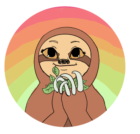 Rainbow Sloth Enjoy the Slow Life Rainbow Holographic or Matte 3x3 Die-Cut Vinyl Premium Decal Sticker