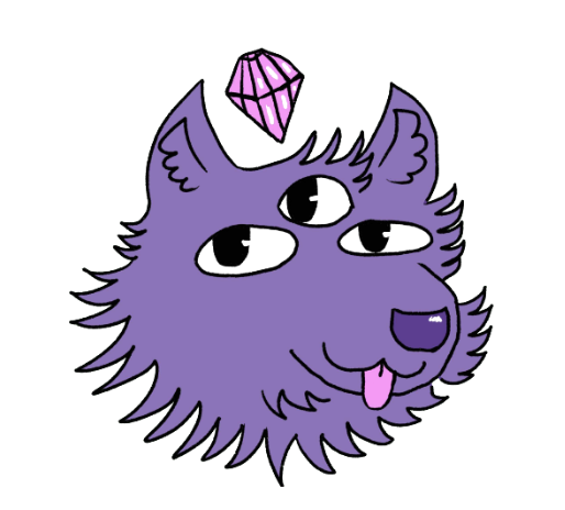 Gem Wolf 3x3 Die-Cut Holo-Vinyl Sticker