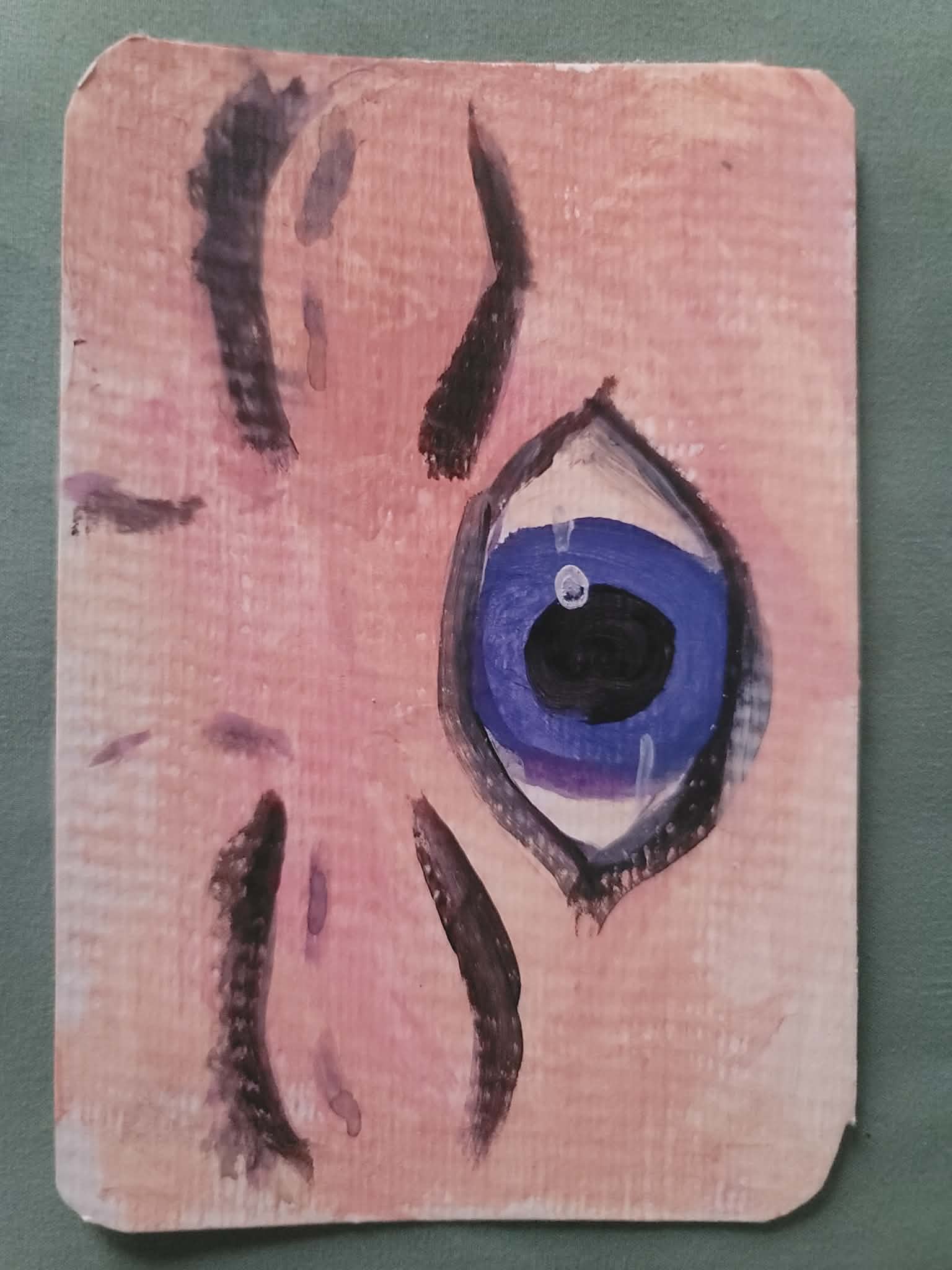 Eye See You 4x6 Original Watercolor