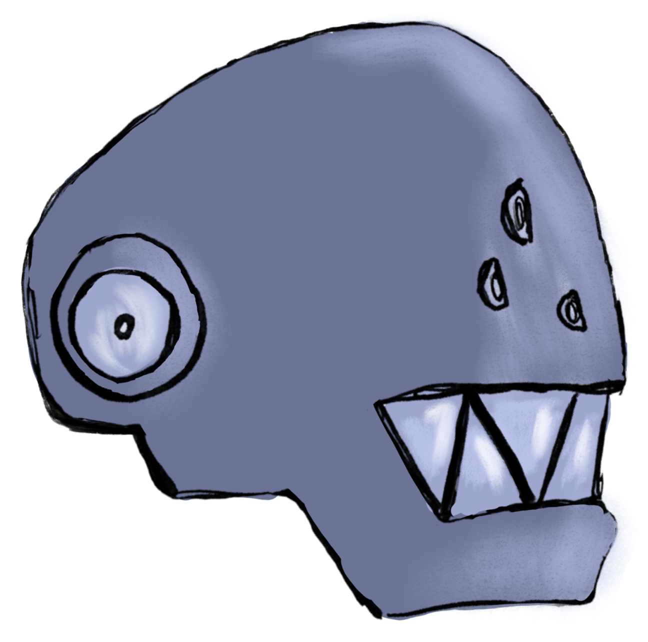Elfen Lied-Inspired Anime-Inspired Die-Cut 3x3 Vinyl  Helmet Sticker